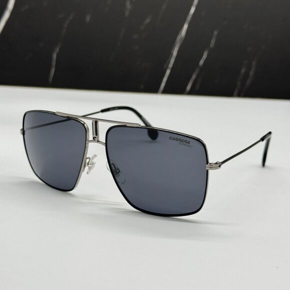 NEW CARRERA 1006/S 0TI7 SUNGLASSES MEN AVIATOR BLACK EYEWEAR - Picture 1 of 8